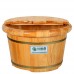 Foot tub 26cm thick side band cover footbath wooden barrel foot bath barrel - B07CZD546Q
